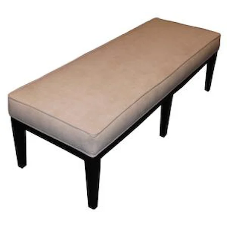 Hepburn Bench with Upholstered Seat